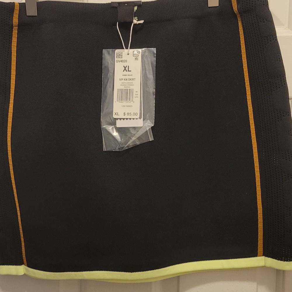 Adidas Ivy Park Black Knit Skirt Size XL New w/Tags